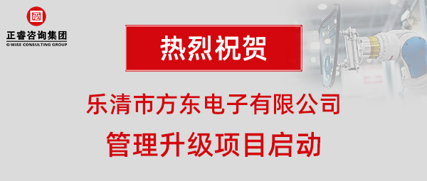 樂清市方東電子有限公司管理升級項目啟動