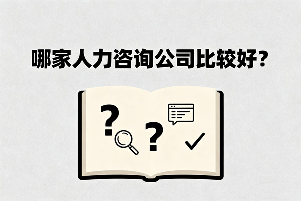 哪家人力咨詢公司比較好？